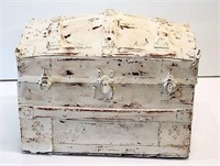 Shabby Painted Hump Back Trunk