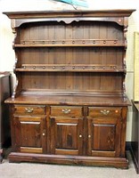 2 Piece Hutch with 3 Drawers & 3 Cabinets