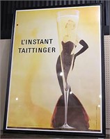 "L'Instant Taittinger" Framed Champagne