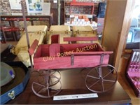 Wood & Iron Wagon Decor