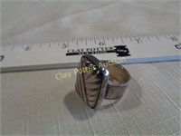 Sterling Silver Block Ring