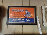 Vintage Framed Ad FIXACO