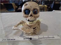 Cast Iron Skeleton Head Bank