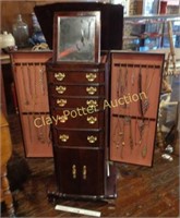 Large Jewelry Cabinet Full of Jewelry