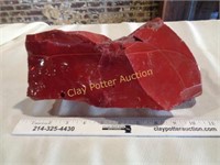 Large Piece of Red Slag Glass