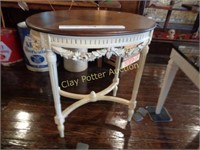Custom Finished Antique Side Table