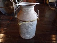 Antique Milk Can - Embossed