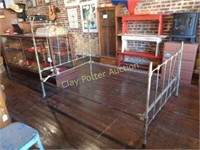 Antique Iron Bed with Rails