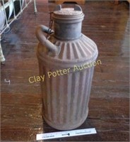 Antique Oil Can with Lid