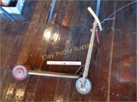 Vintage Wooden Scooter Toy