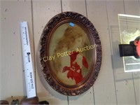 Antique Oval Framed Photo Print
