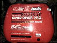 SMARTER TOOLS $1,300 RETAIL 2000IQ GENERATOR