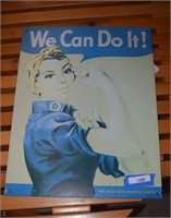 Rosie the Riveter "We Can Do It" Metal Sign