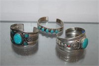 Three Southwestern Style Costume Jewelry Bracelets