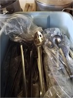 Serving Utensils, Tongs, Slotted Serving Spoons,