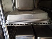 Commercial 2" D Roasting Pans Lot of 5