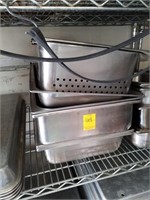 Steam Table Pans Lot of 6 & 2 Perforated