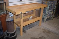 Woodworker's "Whitegate" Workbench w/ Vises