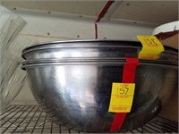 16" Stainless Steel Bowls Lot of 2