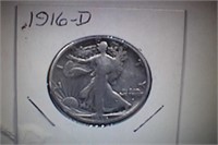 1916d Walking Liberty Half Dollar - Better Date