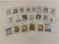 21 GRADED (3 AUTHOGRAPHED) COLLECTOR SPORTS CARDS