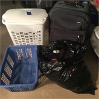 Hampers, luggage, golf towels