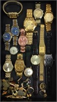 Assorted Watches, Fashion Jewelry, Cufflinks, Etc.
