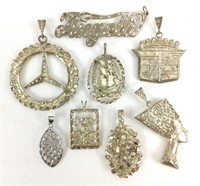 Assorted Sterling Silver Pendants