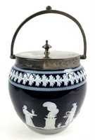 C.1900 Antique English Copeland Biscuit Jar