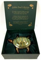 Green Tree Golden Pond Collection Ceramic Turtle