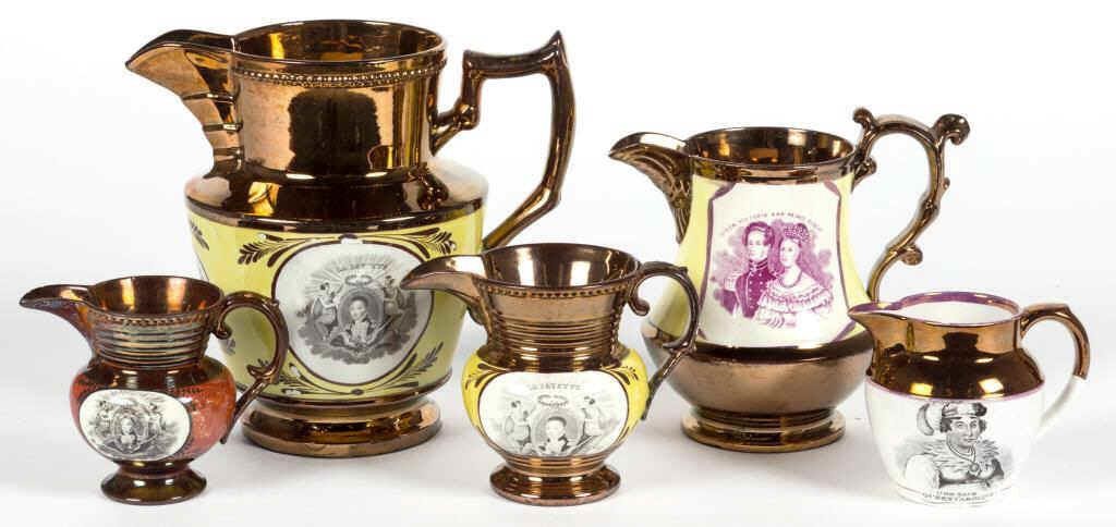 From a fine private collection of lusterware including rare American and English Historical examples
