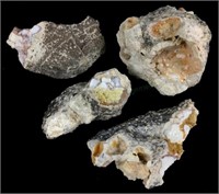(4) Rock Specimens W/ Opal From Spencer Opal Mine