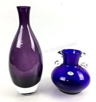 (2) Polish Crystal Vases Tarnow & Wanda