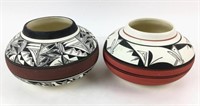 (2) Signed Ute Mountain Pottery Vessels