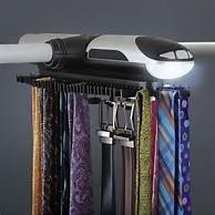 The Motorized Tie Rack. Rotates in one direction
