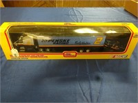 Rusty Wallace 1/43rd scale Semi, trailer, and car