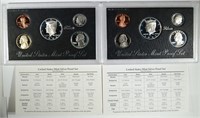 1994 & 1995 SILVER PROOF SETS