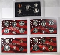 1998, 1999, 2000 Silver Proof Sets