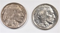 2 BUFFALO NICKELS: 1938-D BU & 1936 BU