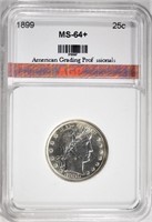 1899 BARBER QUARTER, AGP GEM BU+