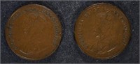 2-1924 CANADA ONE CENTS, FINE KEY DATE