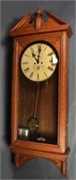 Waterbury Oak Weight Driven Wall Clock