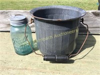 Granite ware slop bucket