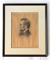 ABRAHAM LINCOLN ETCHING