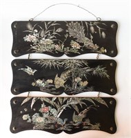 VICTORIAN CHINOISERIE LACQUERED PAPER MACHE PANELS