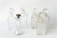 (6)GROUPING OF CRYSTAL DECANTERS & BOTTLE
