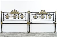 PAINT DECORATED IRON BED