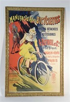 VINTAGE FRENCH BICYCLE POSTER C.1890