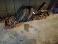 Miscellaneous cable, two mounted trailer, rings