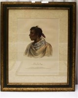 Very Rare Early Print of 'A Pottawatomie Chief'